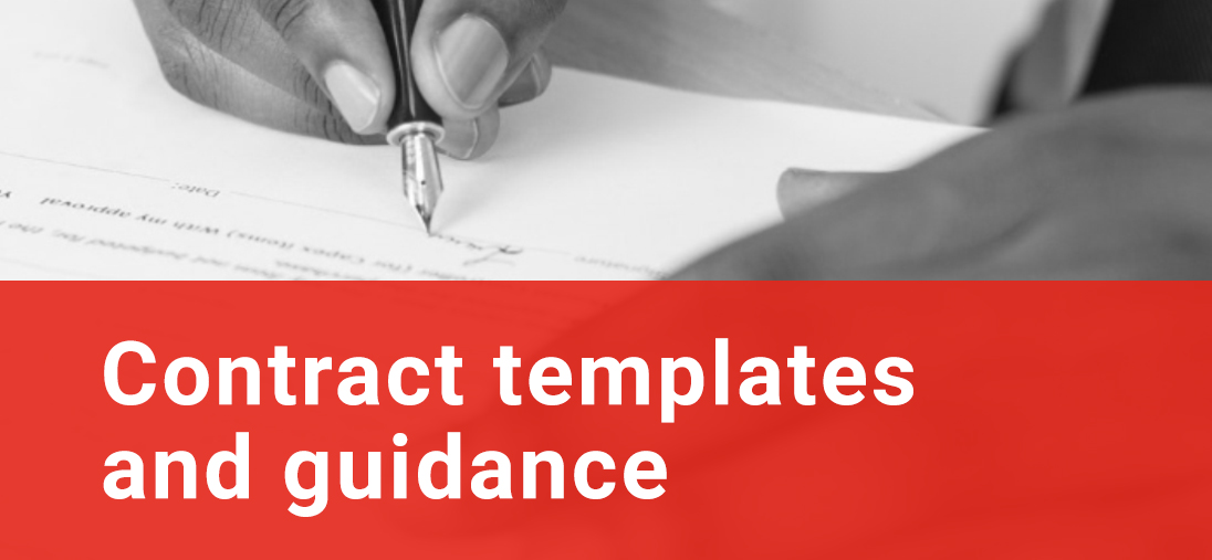 Contract Templates and guidance