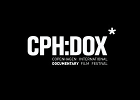 Copenhagen Documentary Film Festival (CPH:DOX) logo in white on a black background.