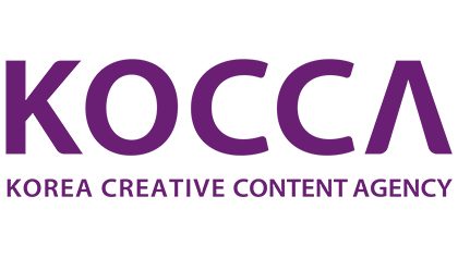 Korea Creative Content Agency logo in purple 