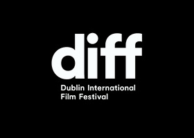 Dublin International Film Festival (DIFF) logo in white on black background.