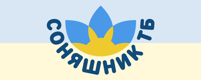 Logo: Sunflower TV, Yellow and Blue