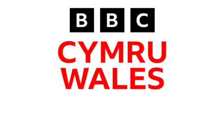 BBC Cymru Wales logo in black and red on a white background.