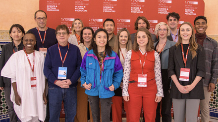 A group of delegates at the World Congress of Science and Factual Producers. 