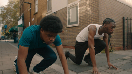 Still shot from the film Run Like We