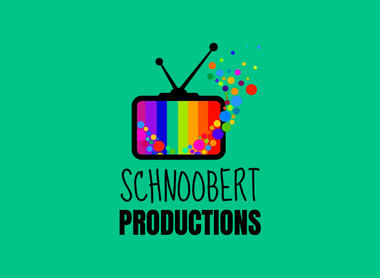 Schnoobert Productions logo on a green background.