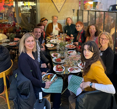 Michael Ford having dinner with colleagues